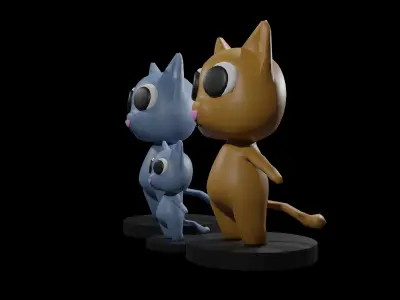 Cat 3D Model Free 3D model