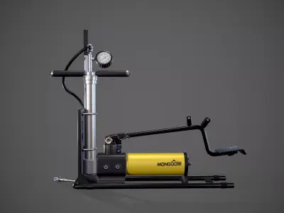 Oil injection pump Low-poly 3D model