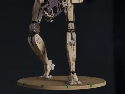Cyberpunk Robot 3D model purchase