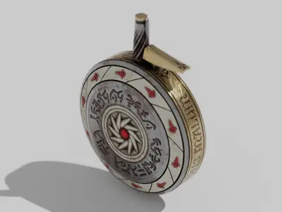 OB 00 28 vampire hunter powder bottle Low-poly 3D model