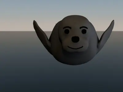 good character seal 3D model