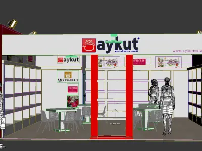 Exhibition Stand - ST0041 3D model