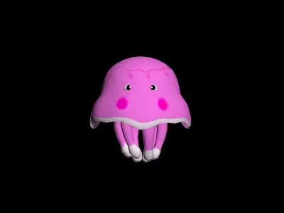 jellyfish Low-poly 3D model purchase