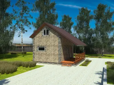 Private house 3D model 2