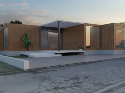 Container office 3D model purchase