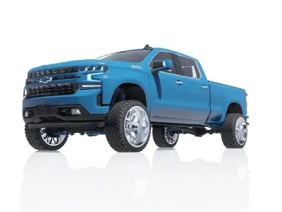 Pickup High Country w Interior 3D model