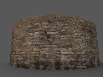 Old well Low-poly 3D model shop