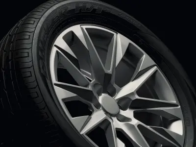 Bridgestone Dueller HP Sport Detailed 3D Model 3D model