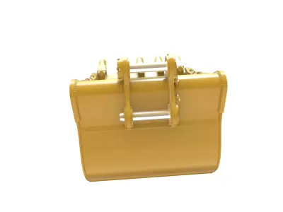 Excavator Bucket CAT Severe Duty Attachment Low-poly 3D model