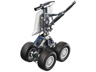 Detailed Rare Aircraft Landing Gears 3D model