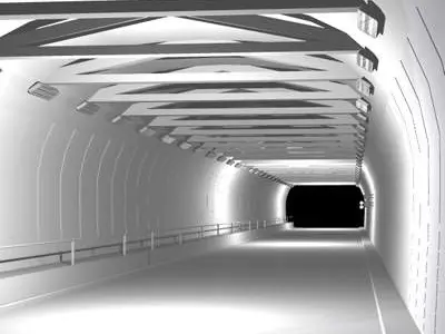 Tunnel road set 3D model