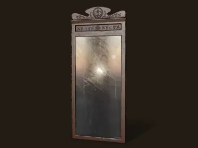 Dirty Mirror - PBR Game Ready Low-poly 3D model