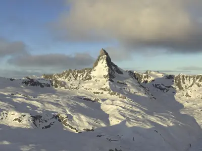 Matterhorn iconic mountain area realistic terrain landscape 3D model