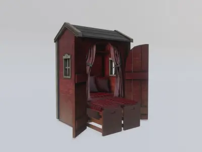 Home just you and me Low-poly 3D model