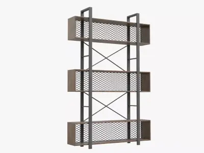Industrial Bookcase 3D model