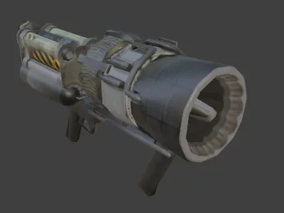 thunder gun Low-poly 3D model