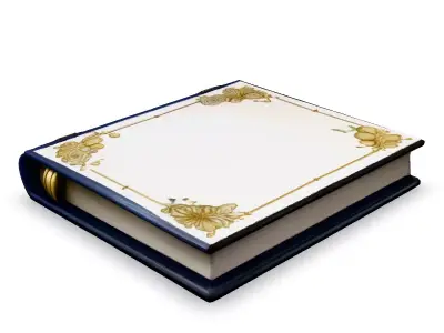Ornate Antique Book 3D Model Low-poly 3D model