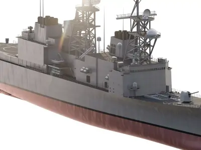 US NAVY SPRUANCE CLASS DESTROYER 3D model
