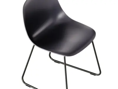 Fiber Side Chair Sled Base by Muuto 3D model