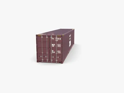 40ft Shipping Container ZIM 3D model