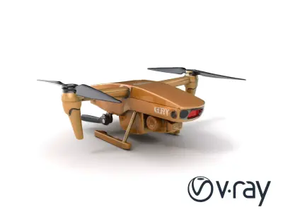 GeoSpy Drone Military Camouflage model pack Low-poly 3D model