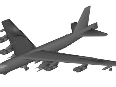 Boeing B-52 Stratofortress 3D model purchase