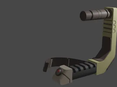 2 sci-fi levers 3D model