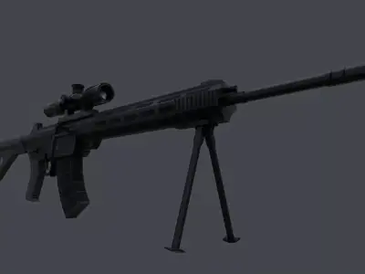 QBU-191 Low-poly 3D model