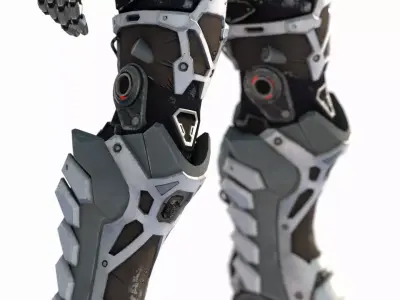 Future Sci-Fi Fighter Armor 3D model