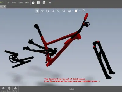 Bicycle - mountain-bike 3D model