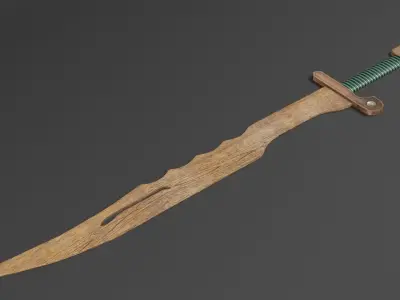 Sword-03 Low-poly 3D model