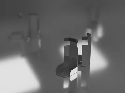 Feuerloescher Low-poly 3D model