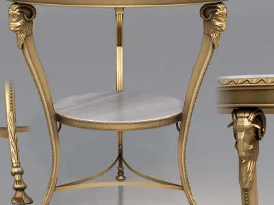 Brons dART classic table set 3D model