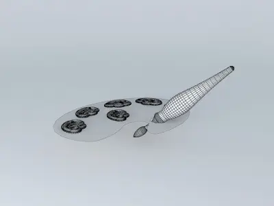 Paint Pallet Free 3D model