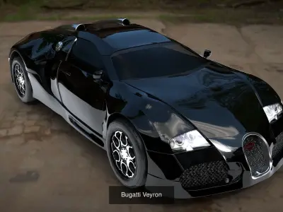 6 Luxury Cars Pack 3d lowpoly Collection