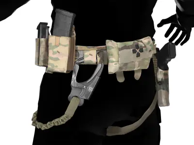 FERRO CONCEPTS BISON BELT  Low-poly 3D model