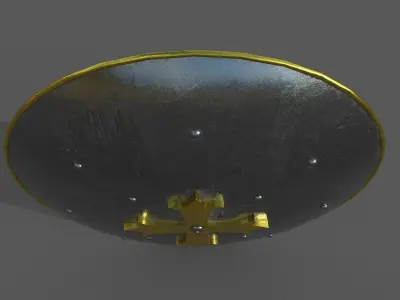 Knight Shield Low-poly 3D model Low-poly 3D model