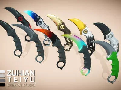 Tactical Knives Karambit 3D model