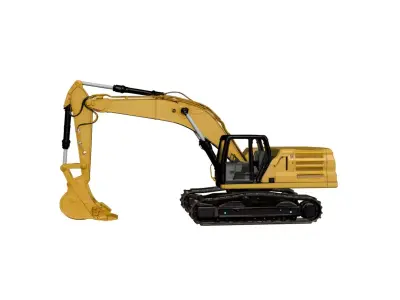 Excavator 3D Model Heavy Construction Earthmoving Machine 01 3D model