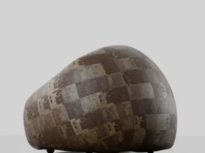 Bean Bag Uniqe  Low-poly 3D model