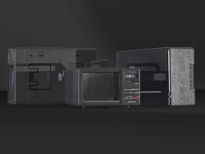 Old Retro TV Low-poly 3D model purchase