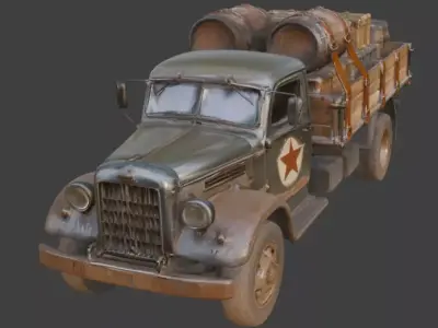 Frontier Logistics Cargo Truck Low-poly 3D model