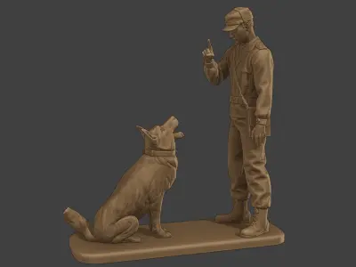Czechoslovak communist Police K9 005 3D print model