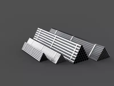 Industrial pipes 3D model purchase