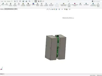 1500ml PET bottle and mould 3D model