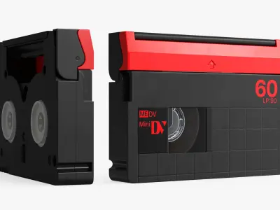 MiniDV Tape 3D model