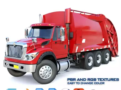 WorkStar 7600 Trucks 3D Model Pack