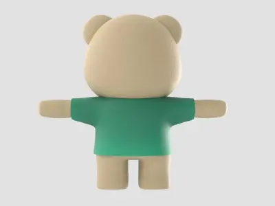 Bear 01 - 3D Character Ready Animation-Game Low-poly 3D model