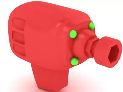 Cyber Core Nodes Stylized Sci-Fi Industrial Duo 3D print model