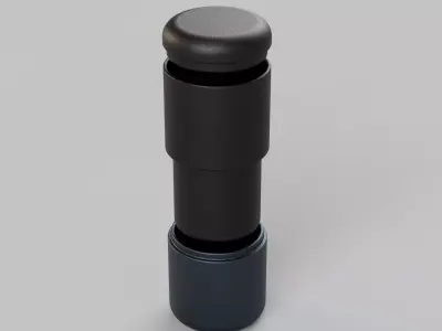 Canteen container 3D model